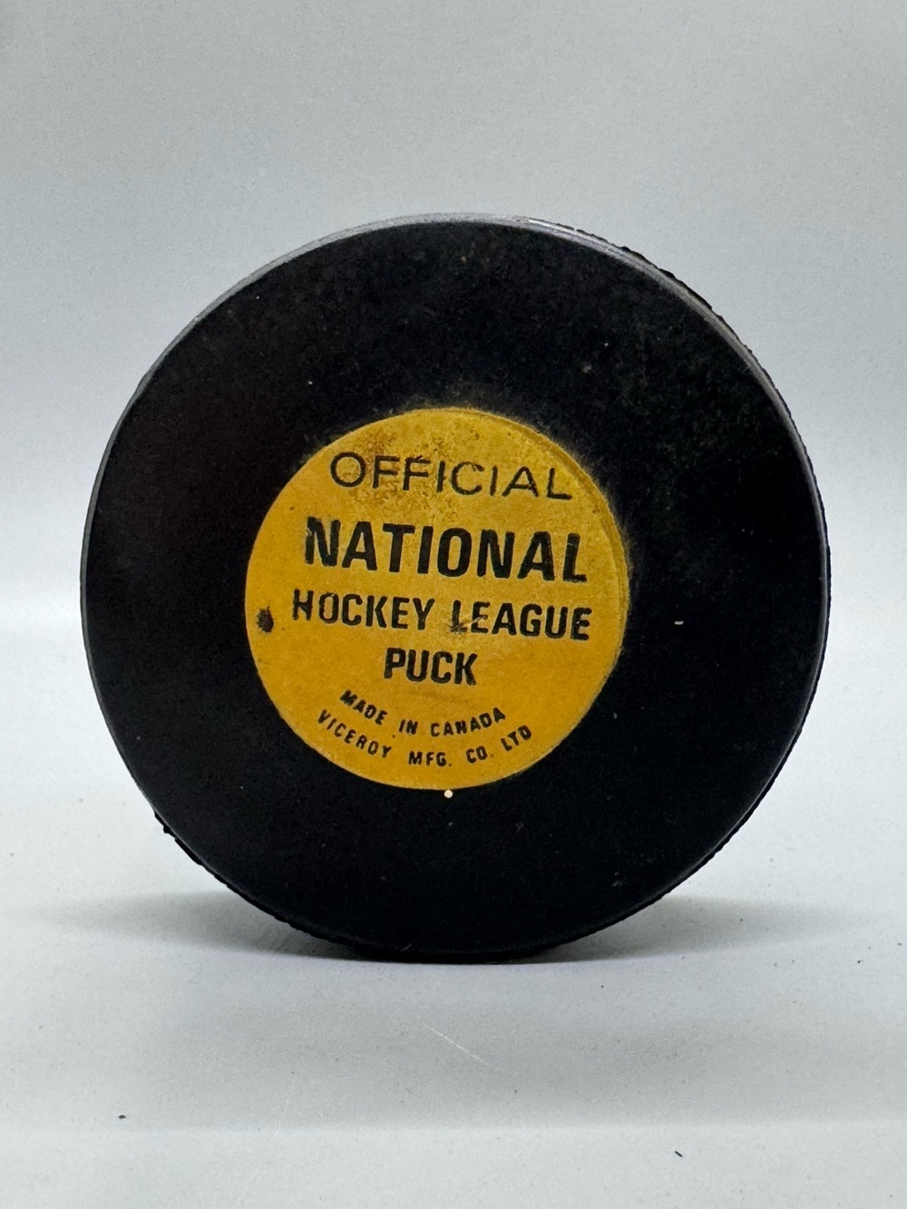 Vintage Official National Hockey League Puck Viceroy MFG Co. Ltd. Made in Canada